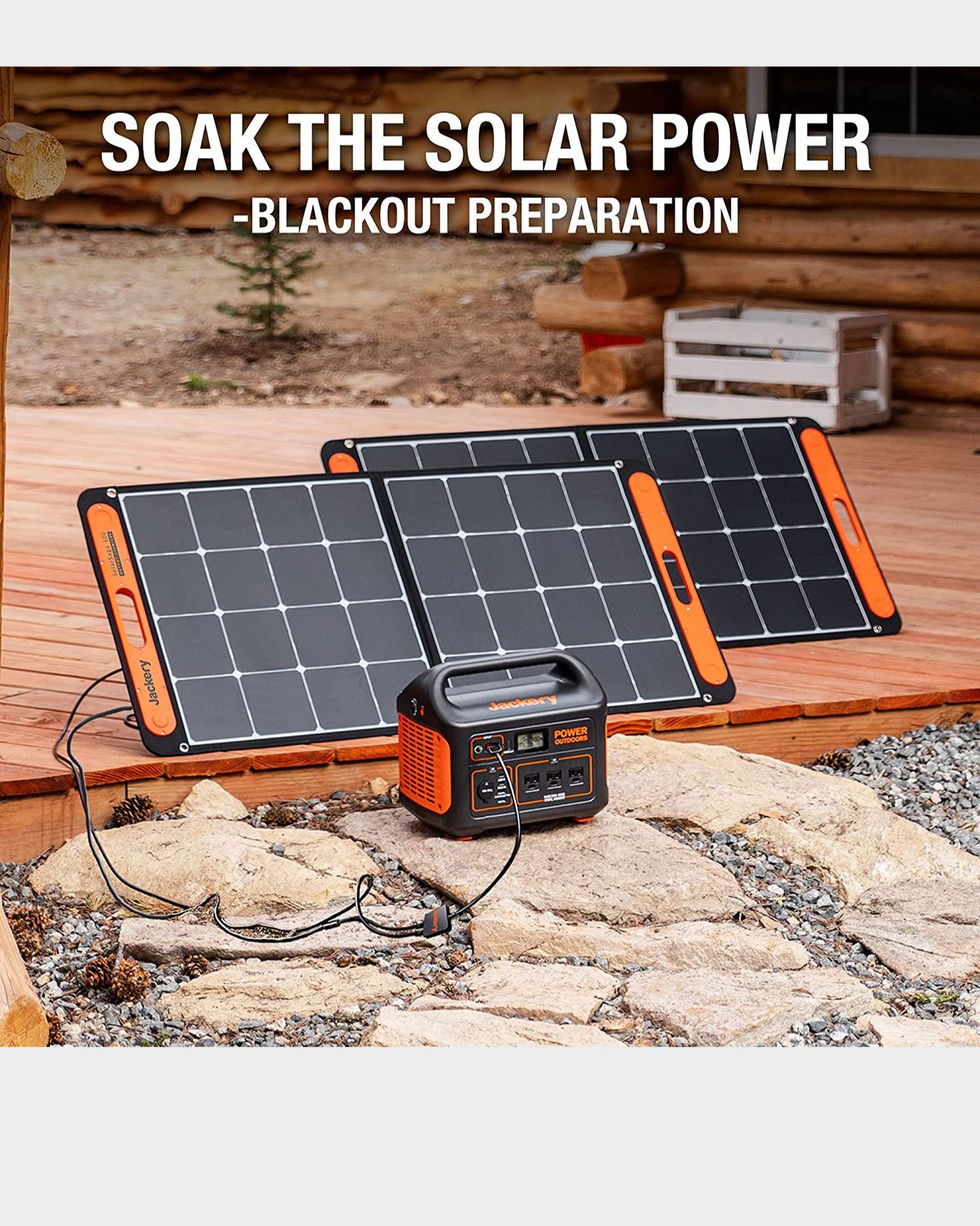 Jackery SolarSaga 100W Solar Panel Clean Portable Power