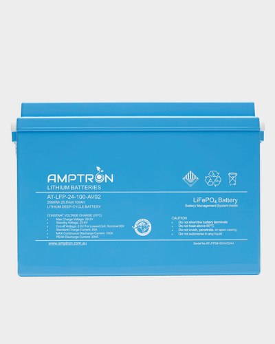 Amptron 24V 100Ah / 100A LiFePO4 Battery