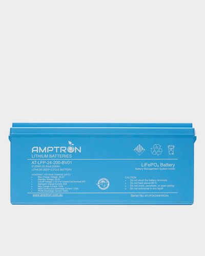 Amptron 24V 200Ah / 175A LiFePO4 Battery