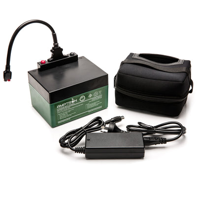 12V 22Ah/22A cont discharge LiFePO4 battery and charger combo kit - Version 01